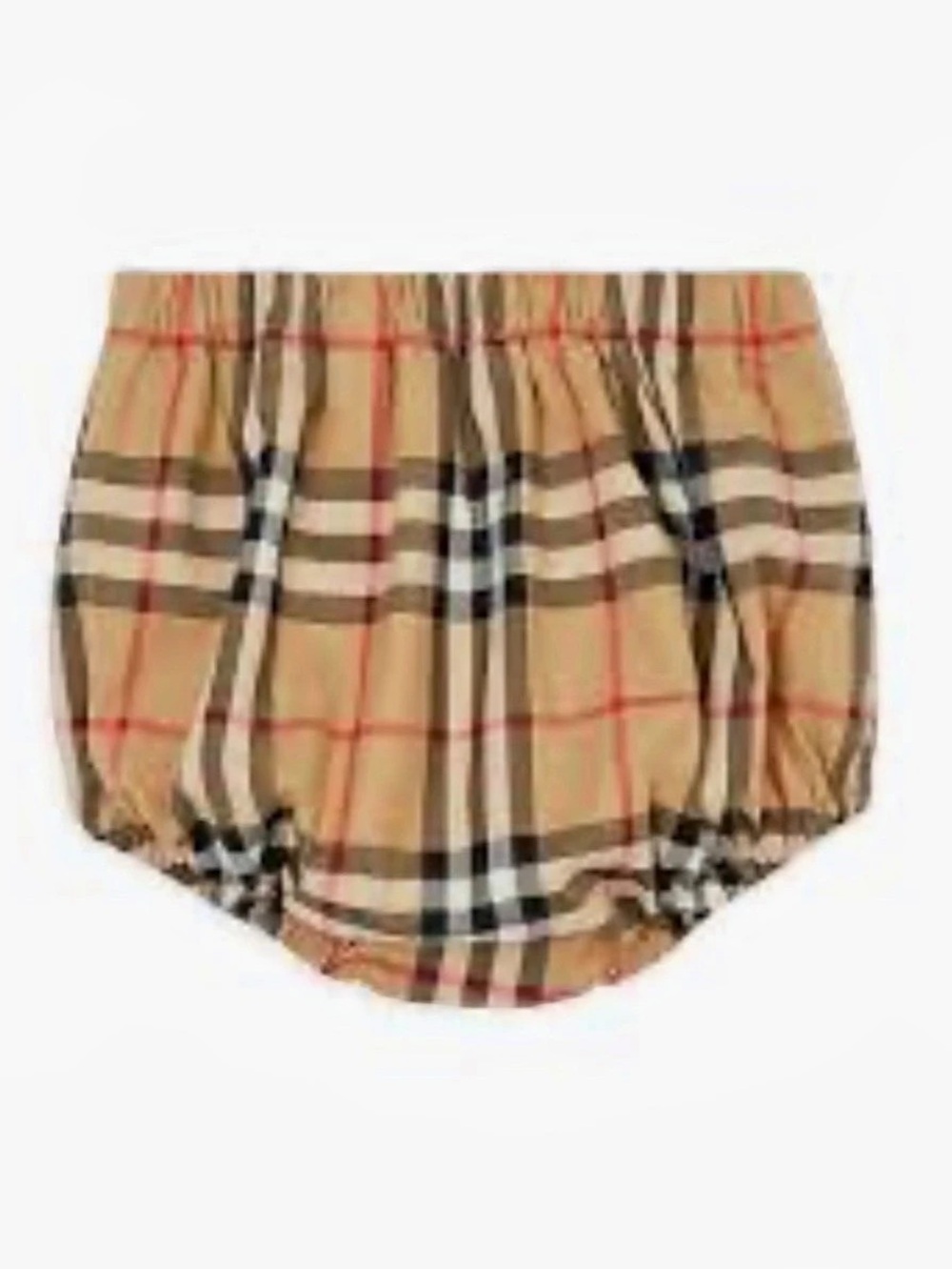 Burberry Vintage Check Cotton Bloomers Beige & Black
